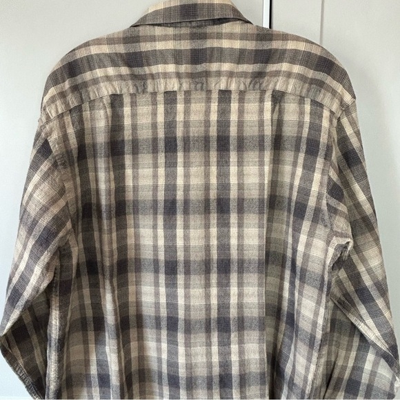 VTG Pendleton Brown Long Sleeve Flannel Mens XL Button Down Polo Shirt - Picture 4 of 9